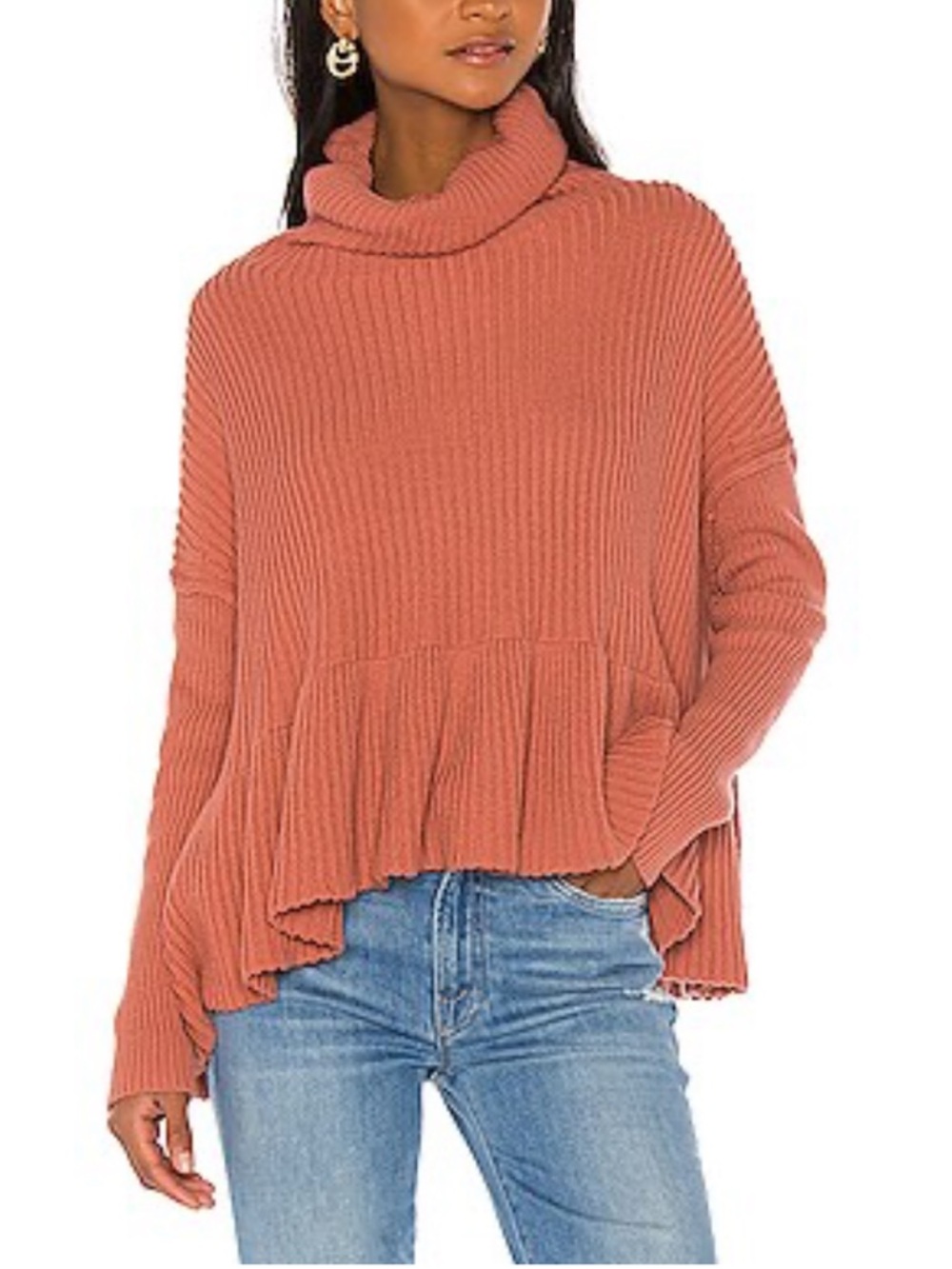 FREE PEOPLE Layer Cake Sweater in Rose